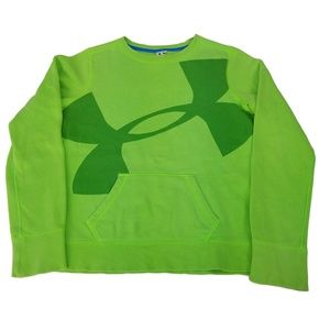 Under Armour Long Sleeve‎ Pullover Sweatshirt Girls Size Youth Large YLG Green
